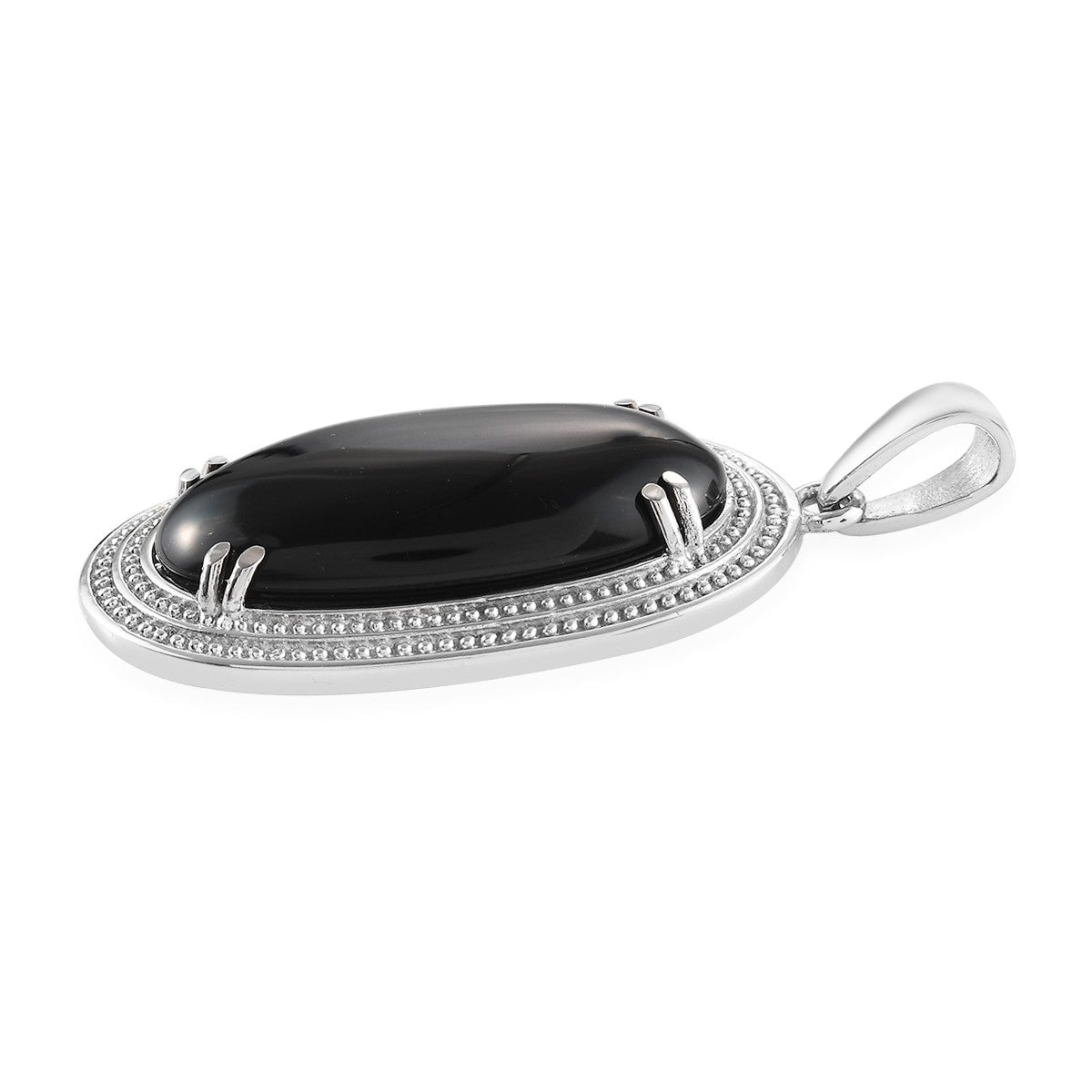 Astrogical Sign Leo Black Onyx Solitaire Pendant