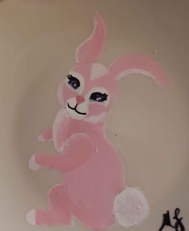 Hand Painted Easter Plate