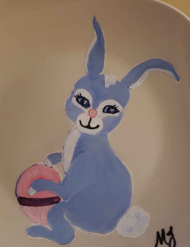 Hand Painted Easter Plate
