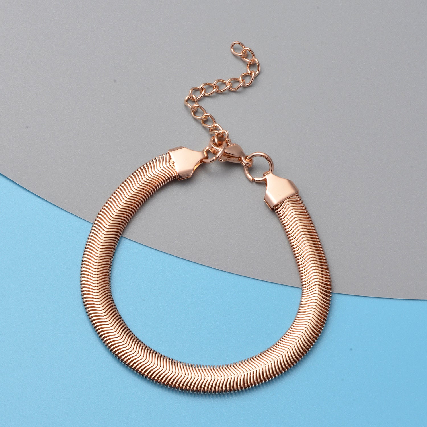 Flat Snake Bracelet 7.5" plus extender