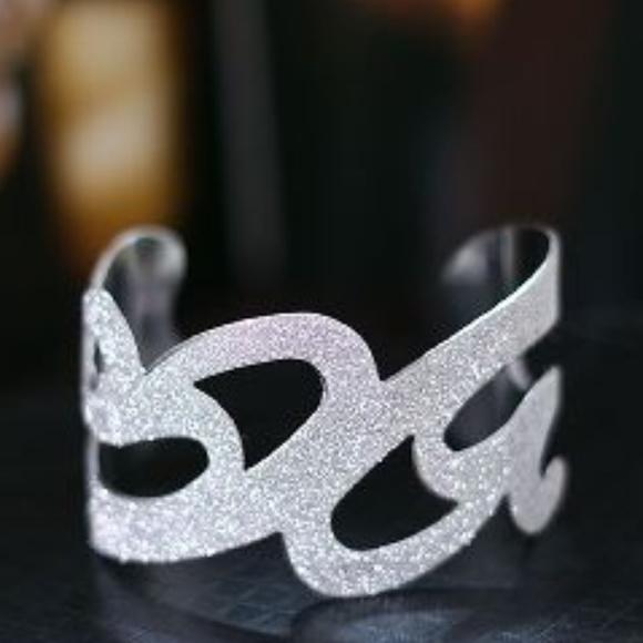 Silver Glitter Bracelet Bracelet Whimsicalia