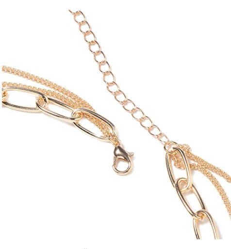 Gold Plating and Coin Strand Necklace Size 20 Inch