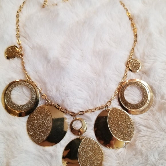 Gold Statement Piece Necklace - WHIMSICALIA