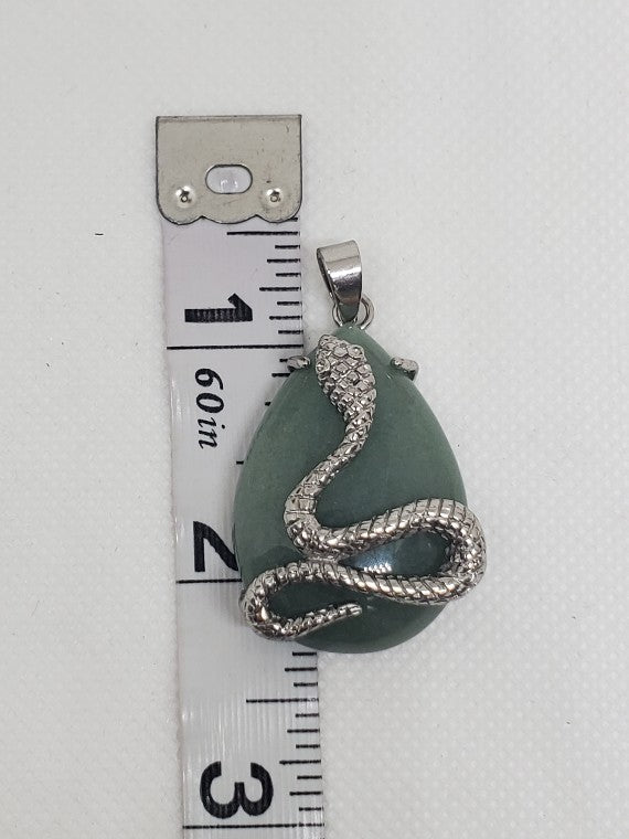 Green Aventurine Serpent Necklace