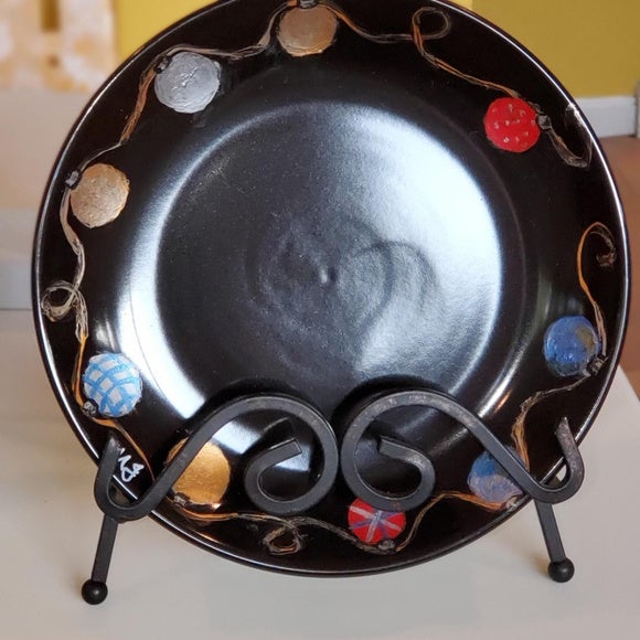 Hand Painted Holiday Plates Set of 4 - WHIMSICALIA