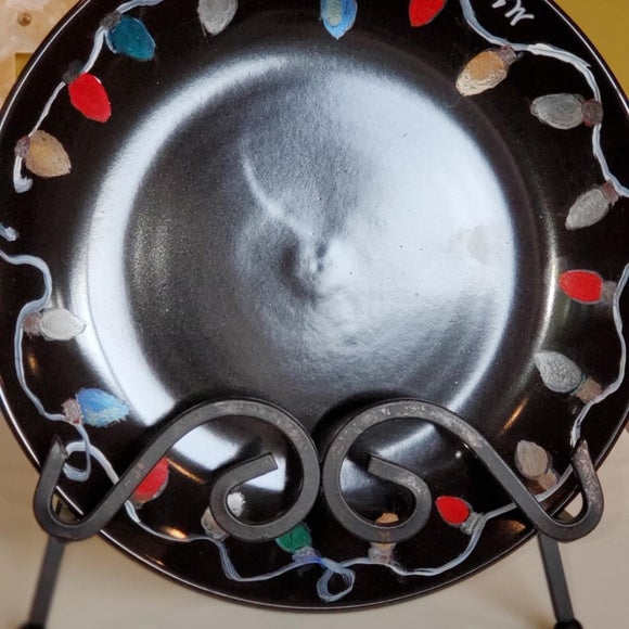 Hand Painted Holiday Plates Set of 4 - WHIMSICALIA