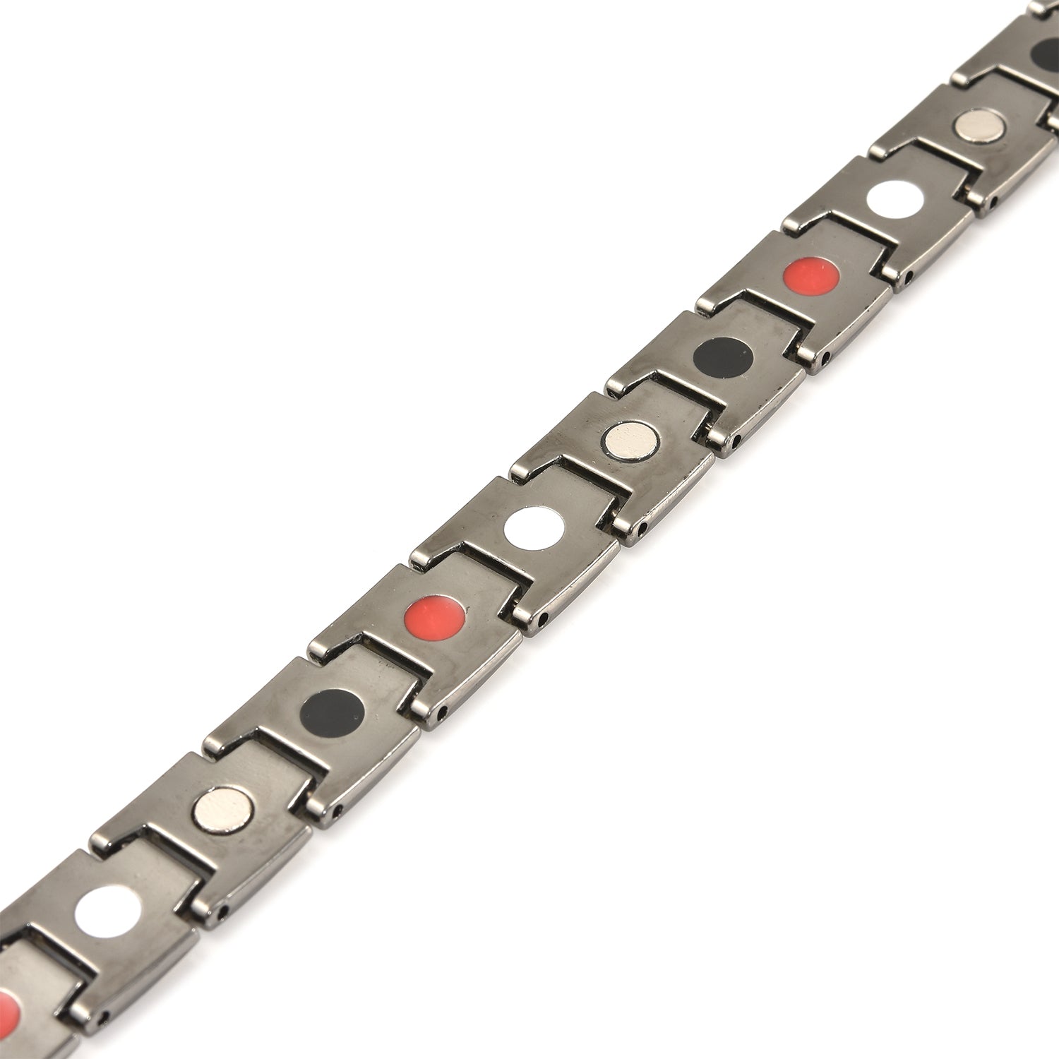 Men's Magnetic By Design Bracelet in Dark Silvertone (8.00 In)