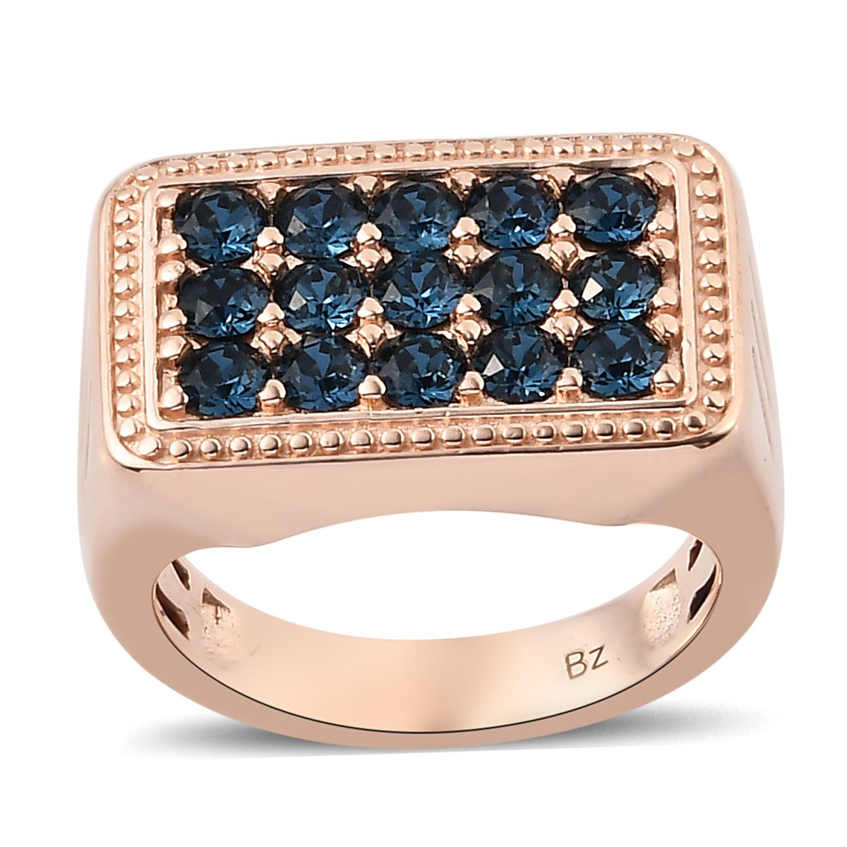 Men's Crystal Cluster Ring Size 13