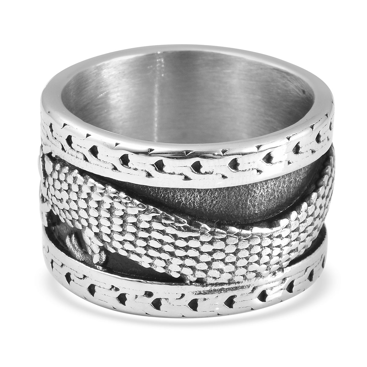 Mozambique Garnet Birthstone Dragon Ring Unisex