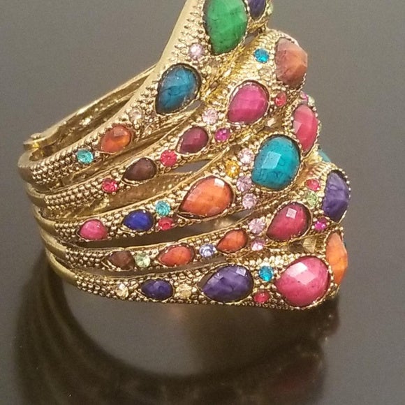 Multi Colored Cuff Bracelet