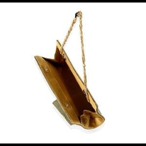 Beaded Black and Gold Evening Bag