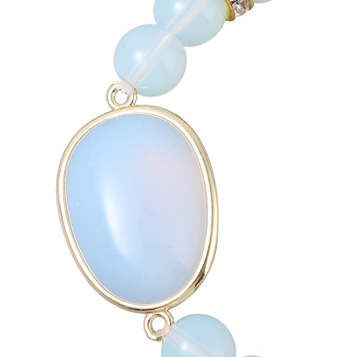 Opalite Beaded Stretch Bracelet