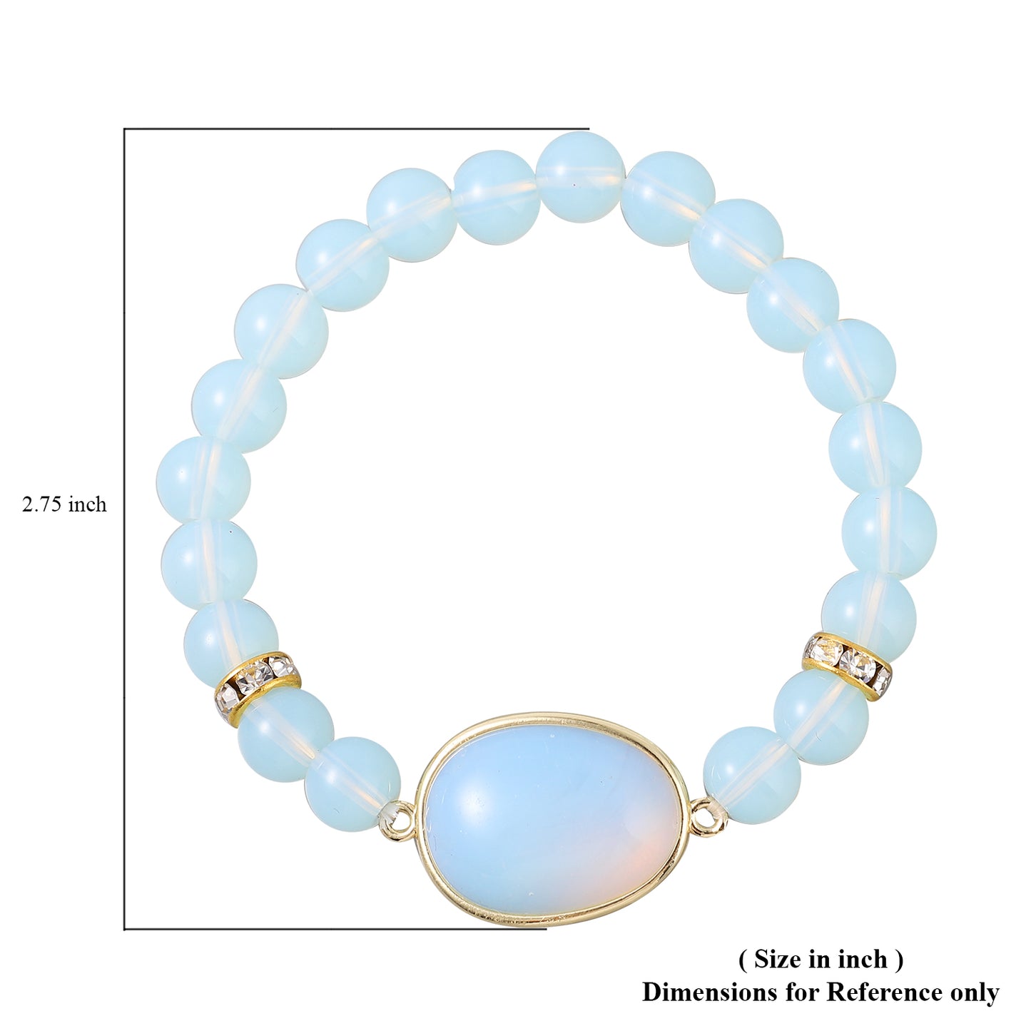 Opalite Beaded Stretch Bracelet