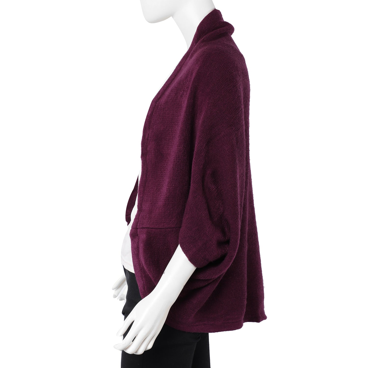Classic Shrug in Plum or Coffee Color