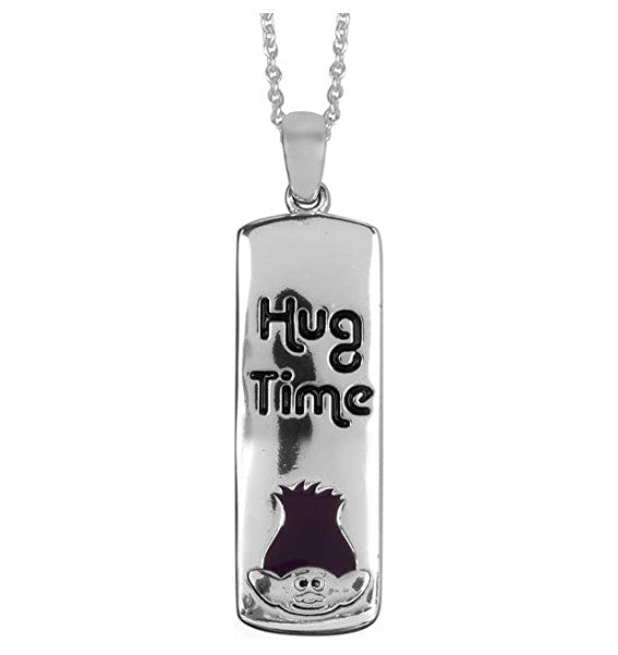 Poppy Branch Chain Necklace Silver Plated Pendant 18"