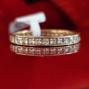Princess Cut CZ Eternity Ring