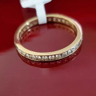 Princess Cut CZ Eternity Ring