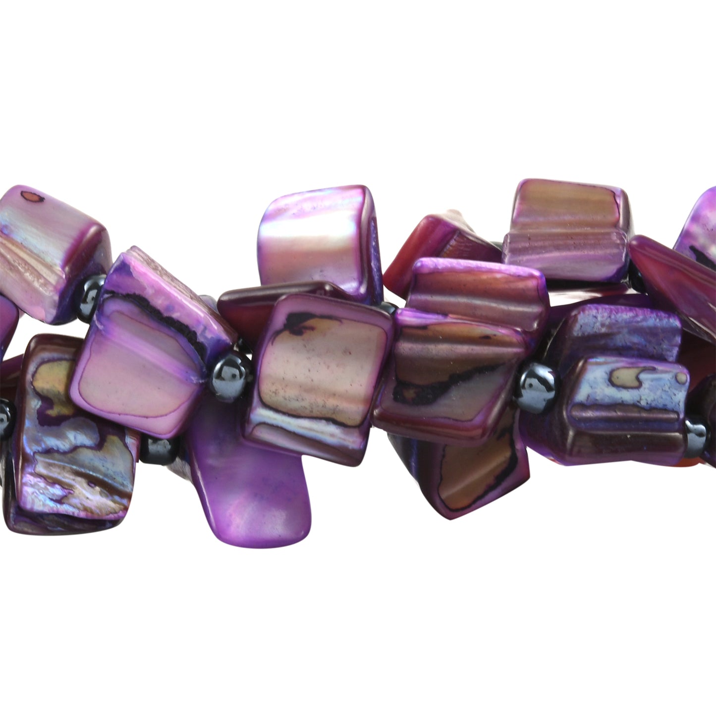 Handmade Purple Seed Beads Bracelet (8-10 in) and Necklace (20-22 in)