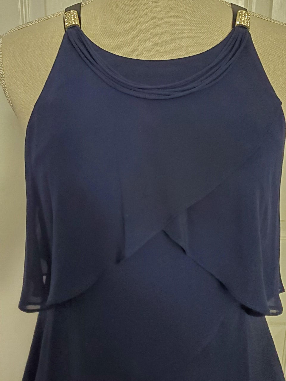 Ruffled Layered Cocktail Dress Size 4