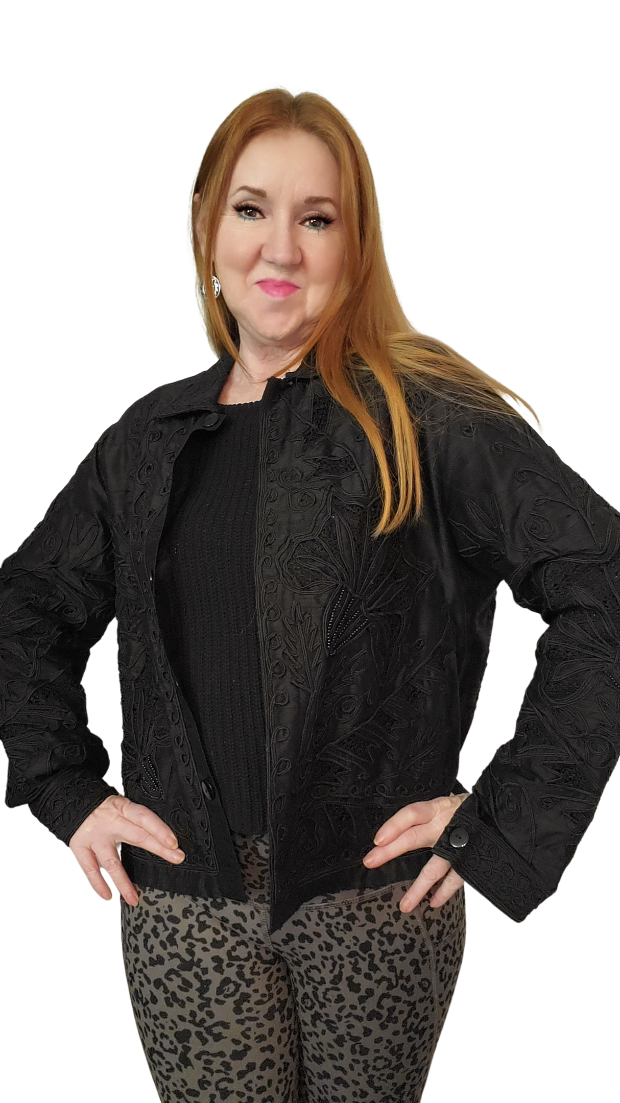 Sandy Starkman 100% Silk Jacket