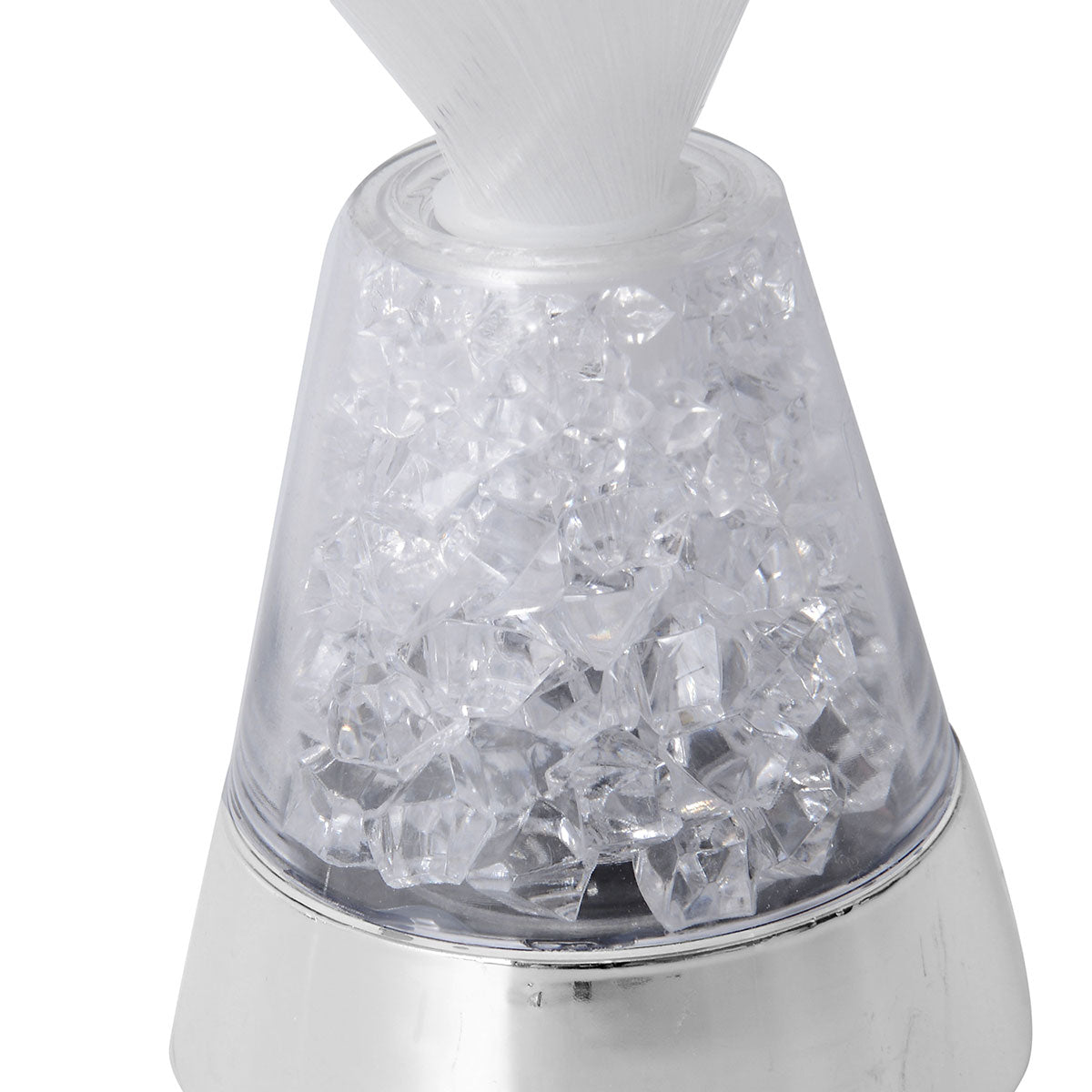 Set of 2 White Mini Fiber Optic Light (3xAAA Batteries Not Included