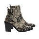 Seven7 Snakeskin Embossed Ankle Boots Size 6 New