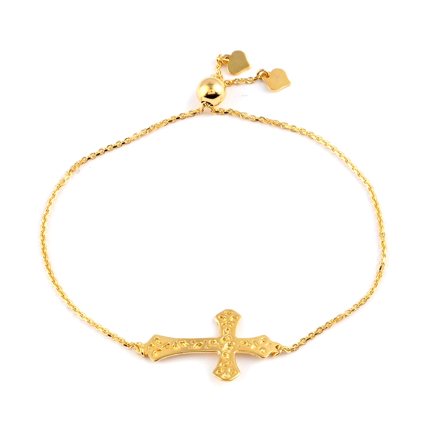 Side Cross Bolo Bracelet