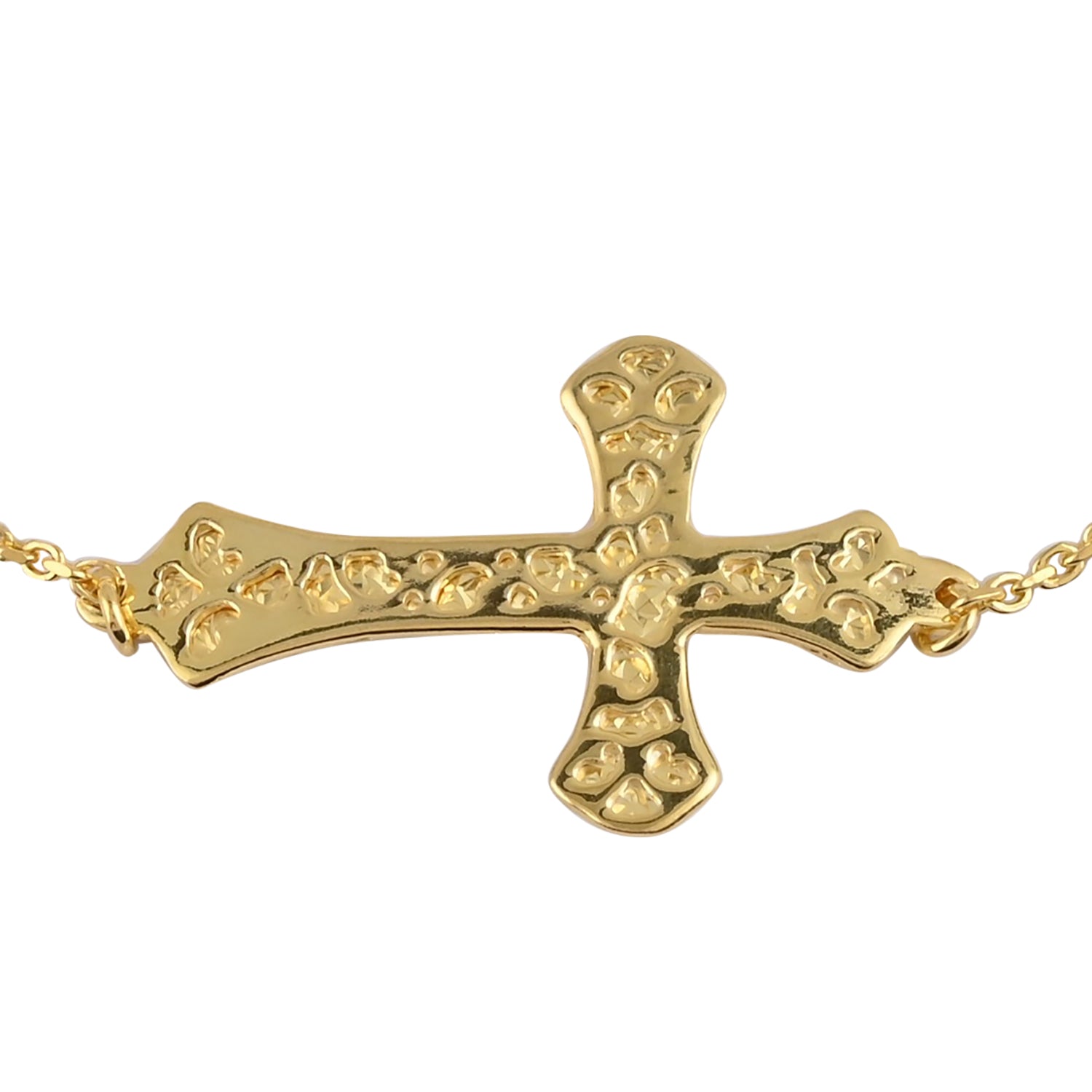 Side Cross Bolo Bracelet
