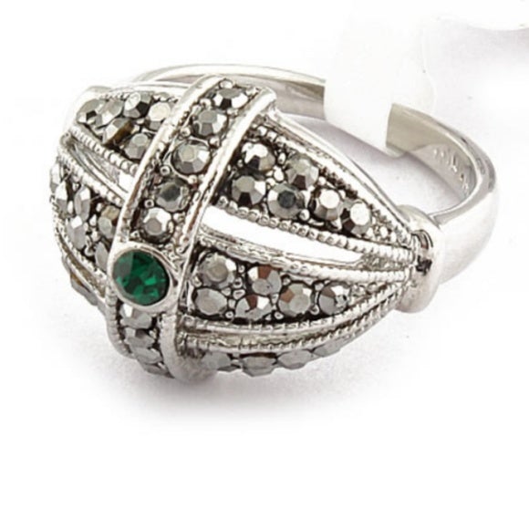 Silver Pave Crystal Ring - WHIMSICALIA