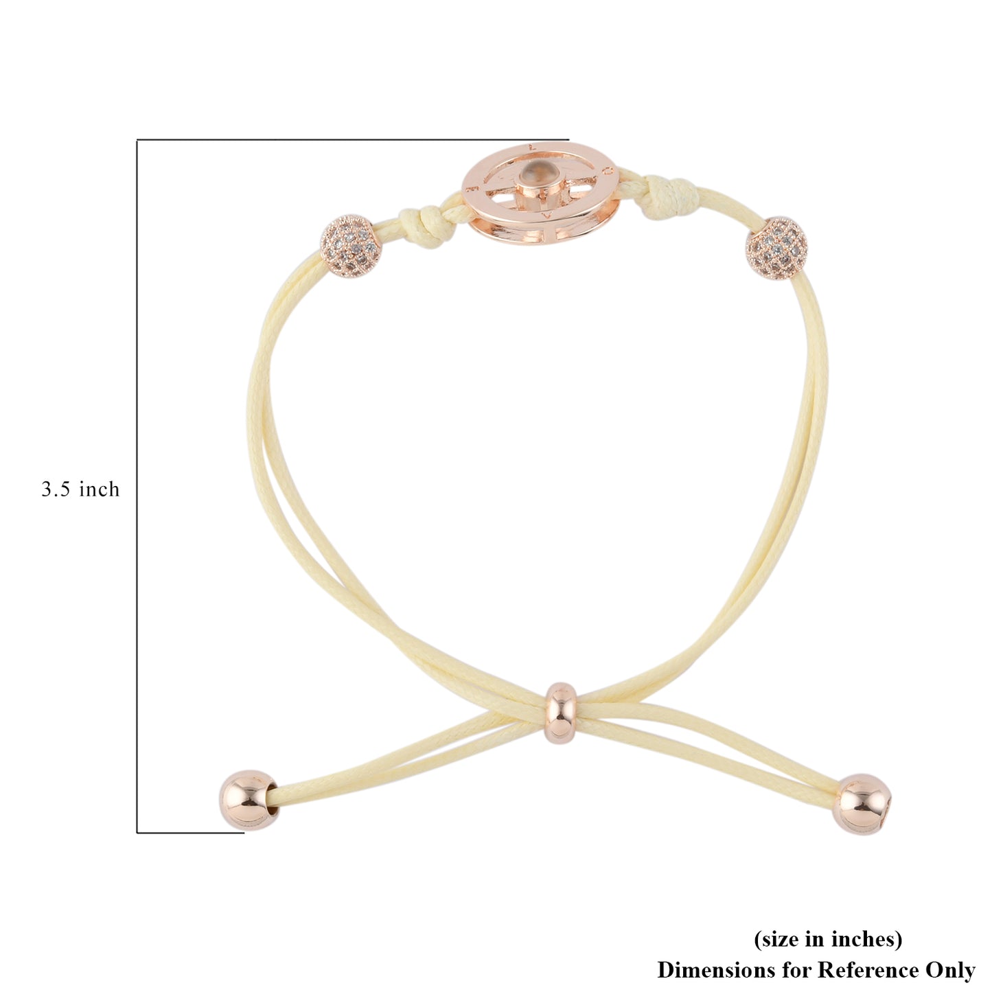 Hidden Message "I Love You" Adjustable Bolo Bracelet