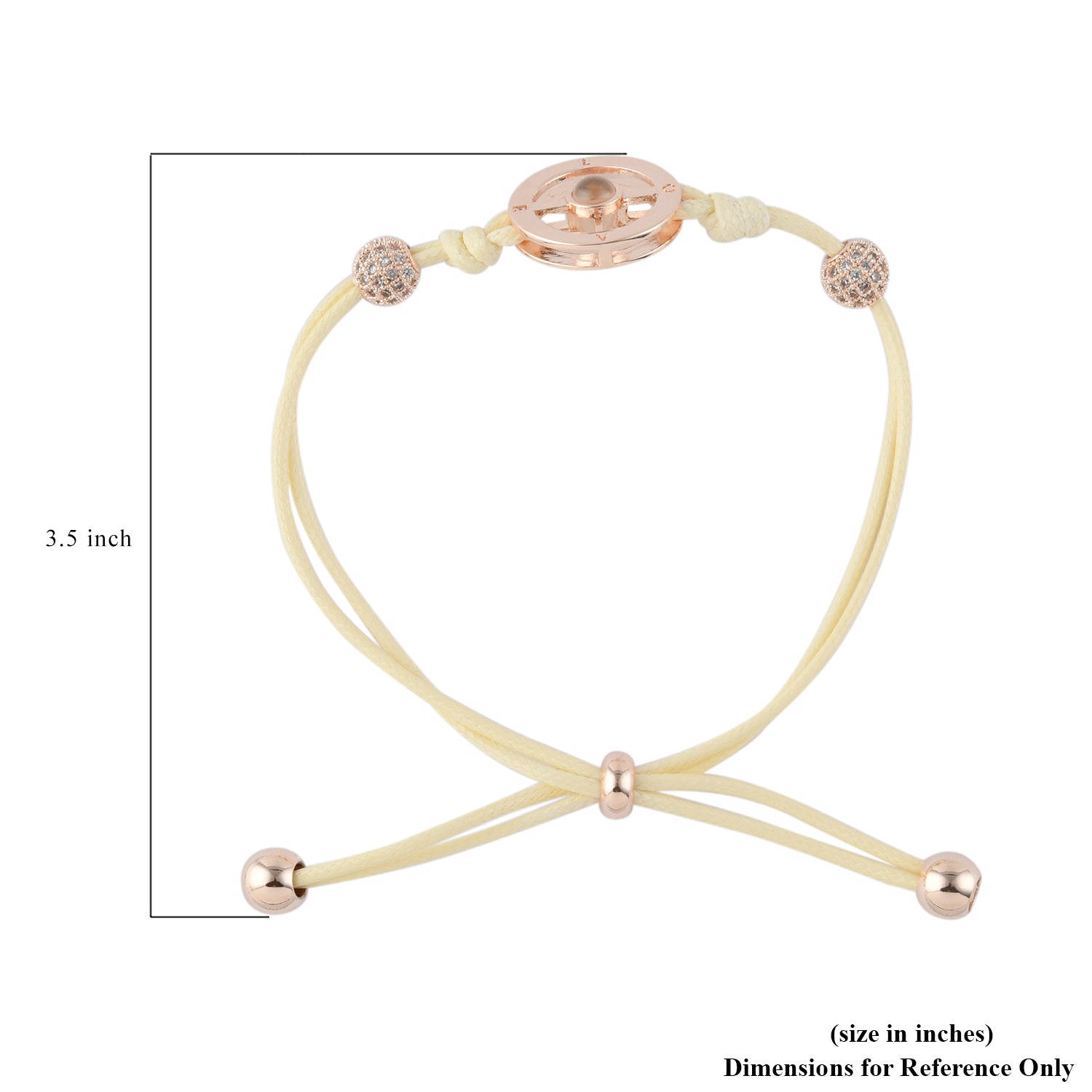 Hidden Message "I Love You" Adjustable Bolo Bracelet