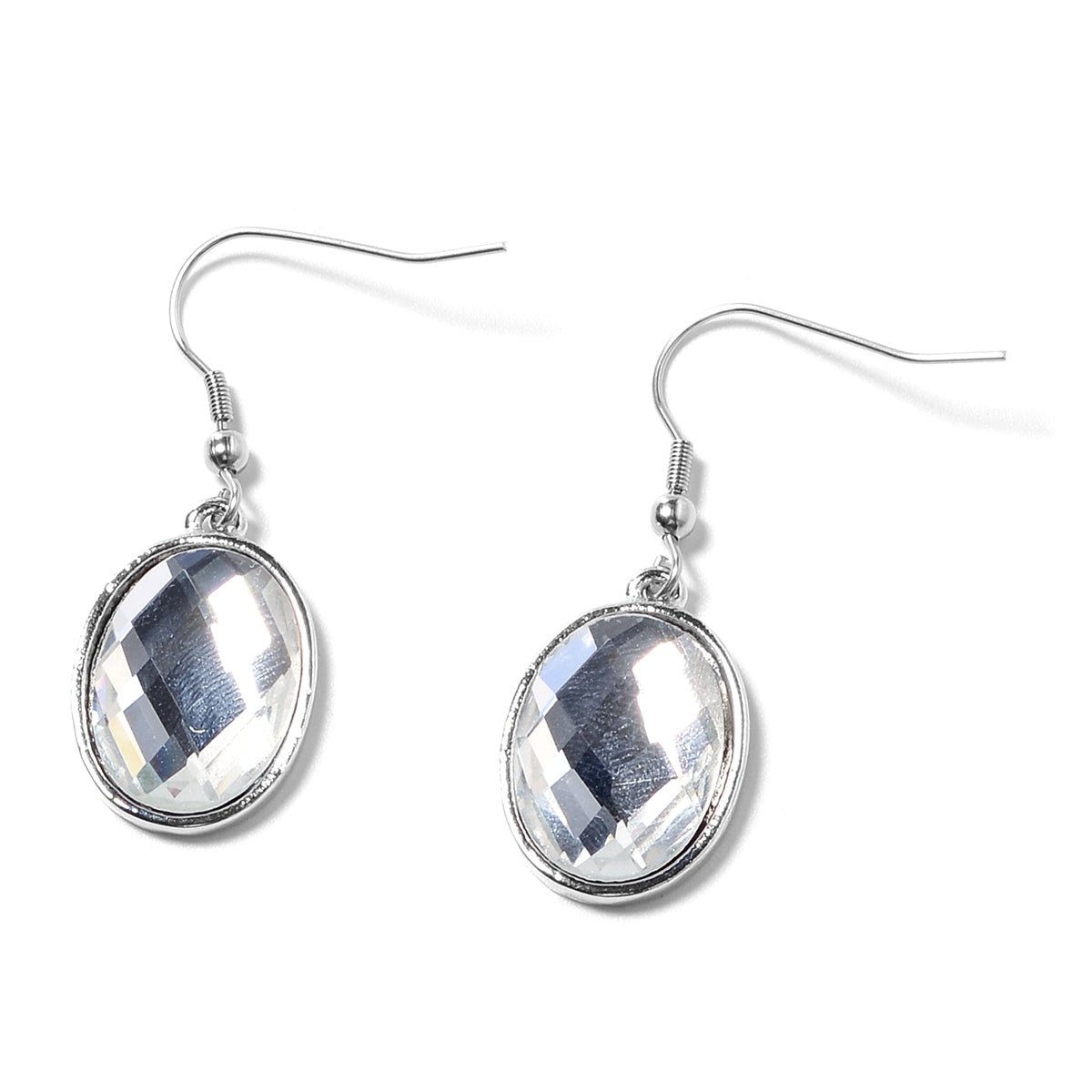 White Zircon and Chroma Earrings and Necklace