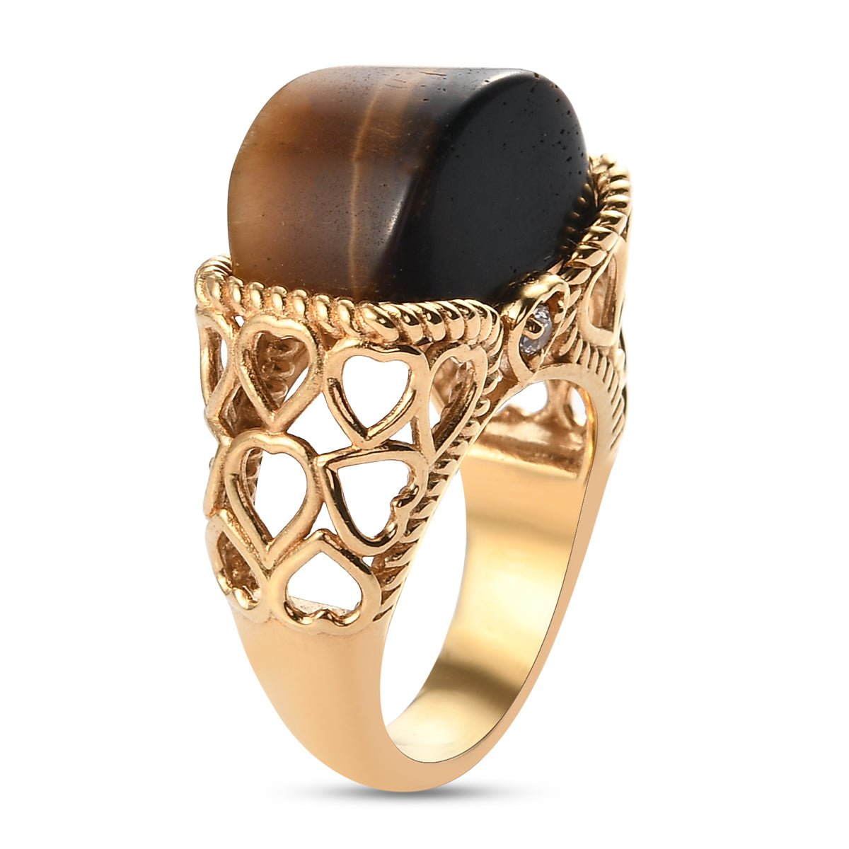 Striking South African Tiger's Eye Ring