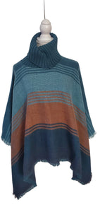 Tahari Designer Knit Poncho One Size Fits Most