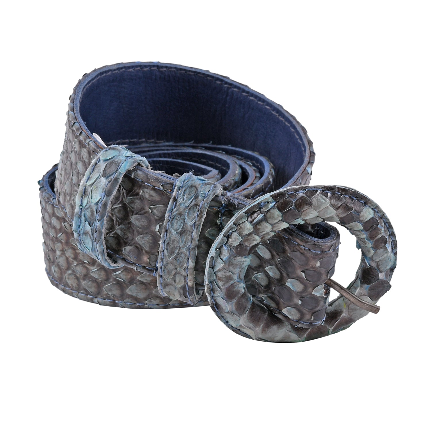 100% Natural Python Leather Belt Unisex