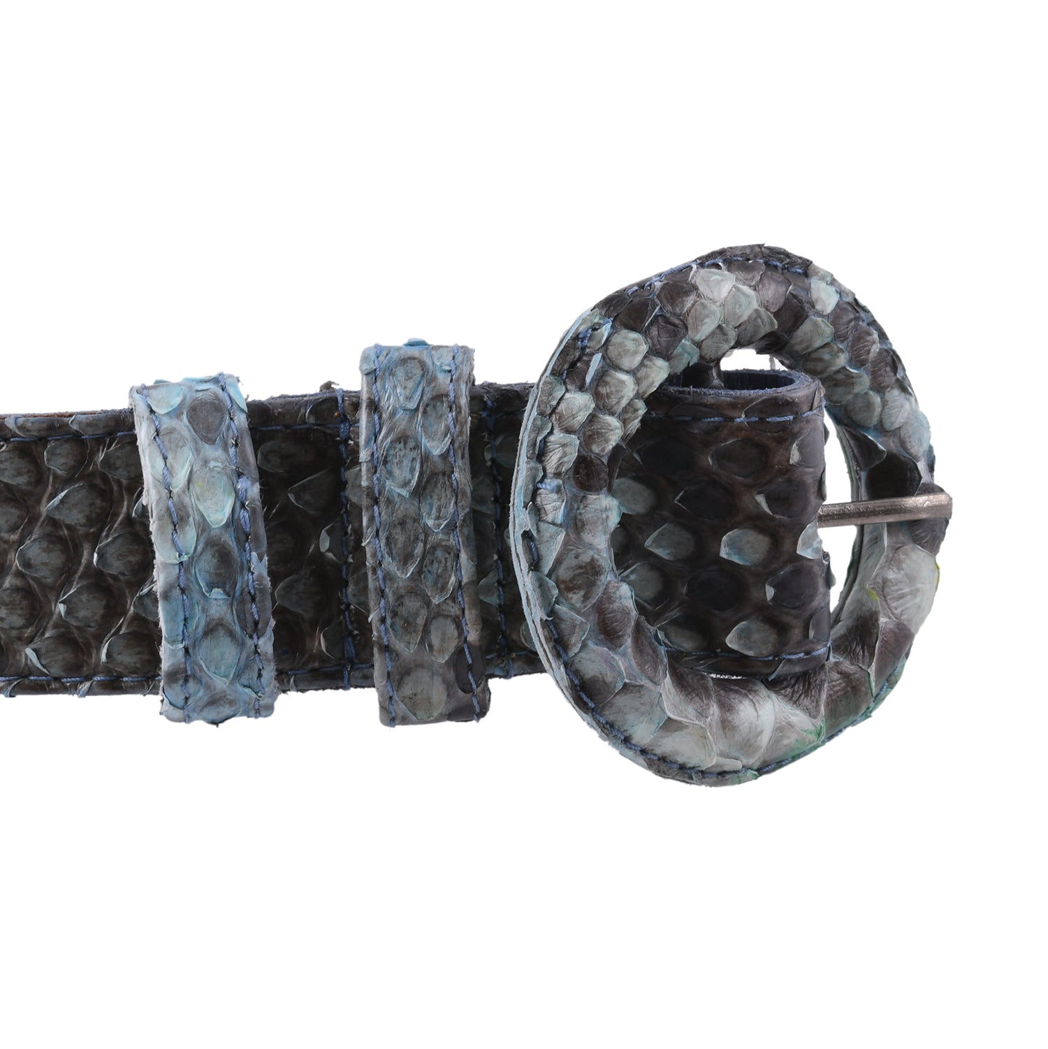 100% Natural Python Leather Belt Unisex