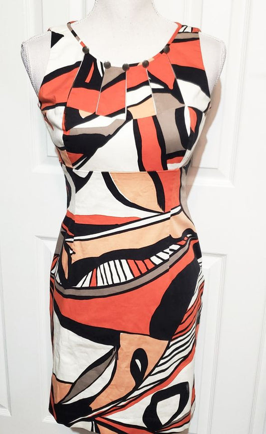 Vintage Funky Retro Vibe Sheath Dress