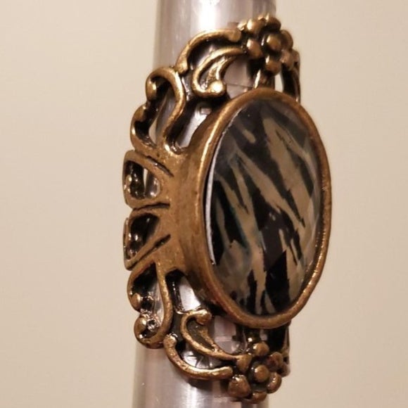 Vintage Zebra Ring - WHIMSICALIA