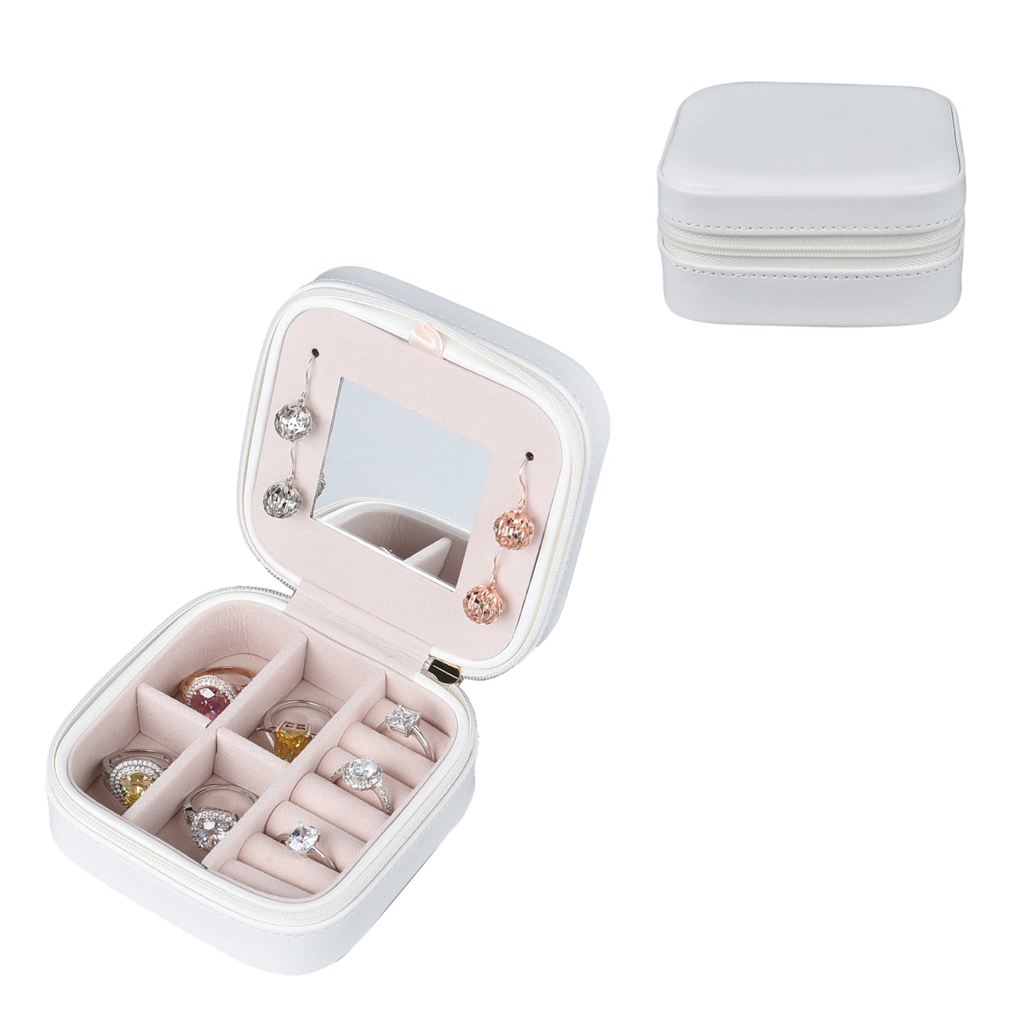 Lighted Travel Jewlery Box with Velvet Anti Scratch Interior