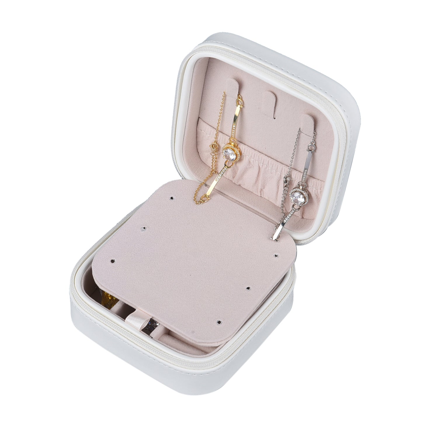 Lighted Travel Jewlery Box with Velvet Anti Scratch Interior