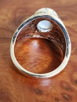Unisex White Turquoise Ring - WHIMSICALIA