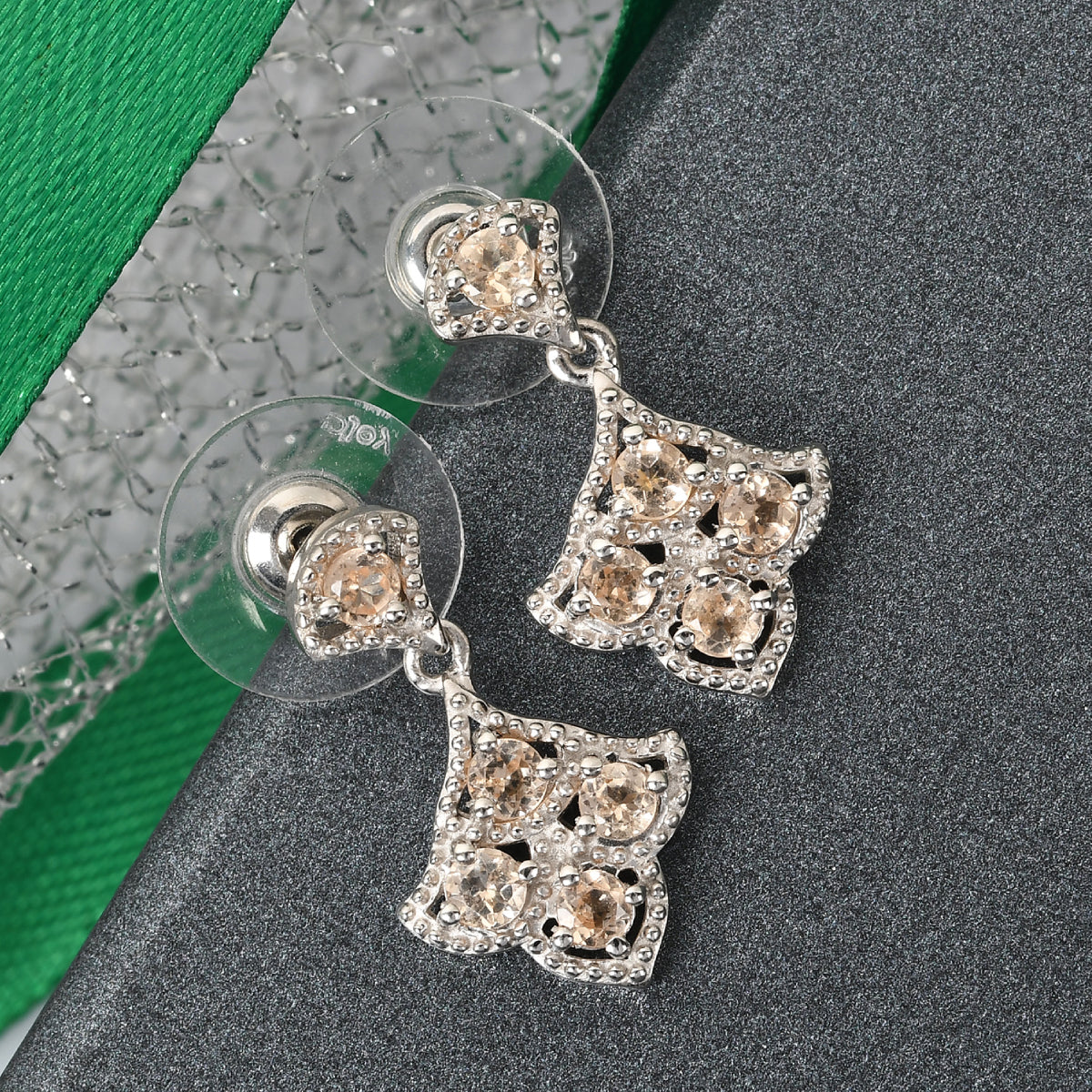 Women's Natural Ceylon Imperial Garnet Earrings