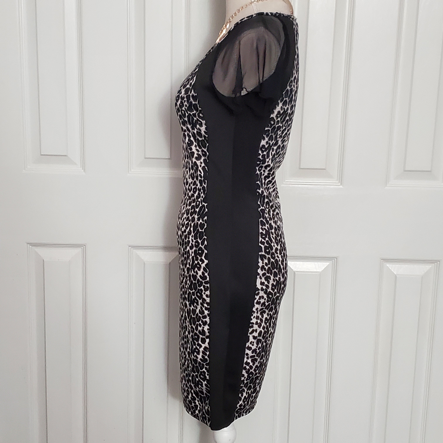 Cheetah Print Bodycon Dress Size Medium