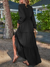 Load image into Gallery viewer, Smocked Waist V-Neck Maxi Dress
