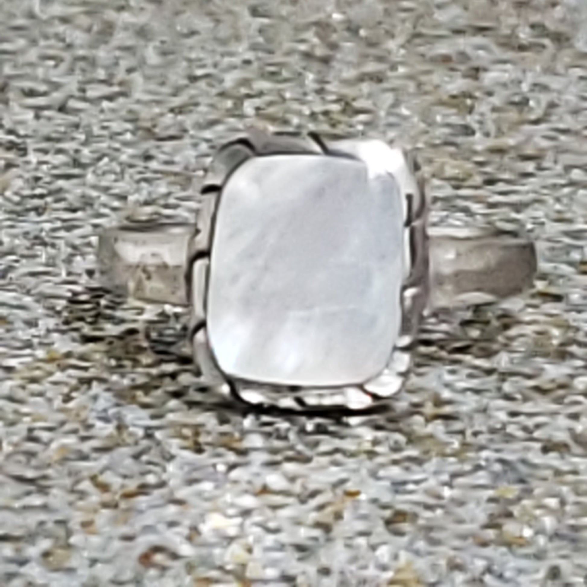 Beautiful Mother of Pearl Sterling Silver - Size 6, 7 - WHIMSICALIA