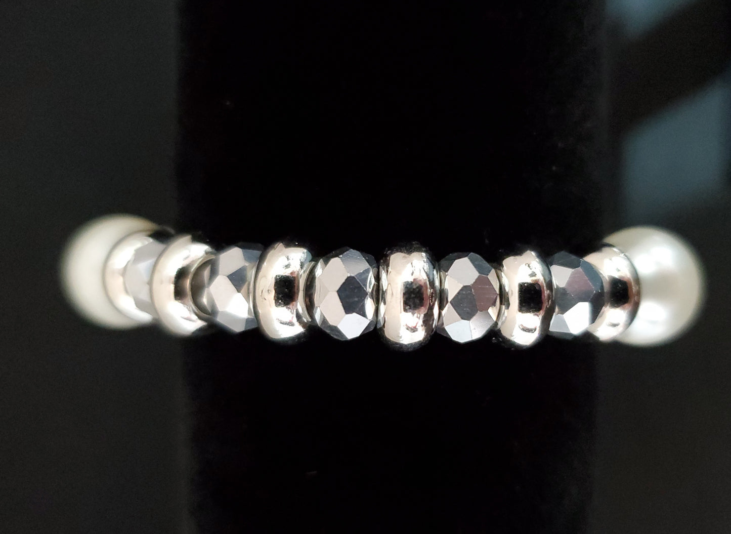 Glass Bead Stretch Bracelet