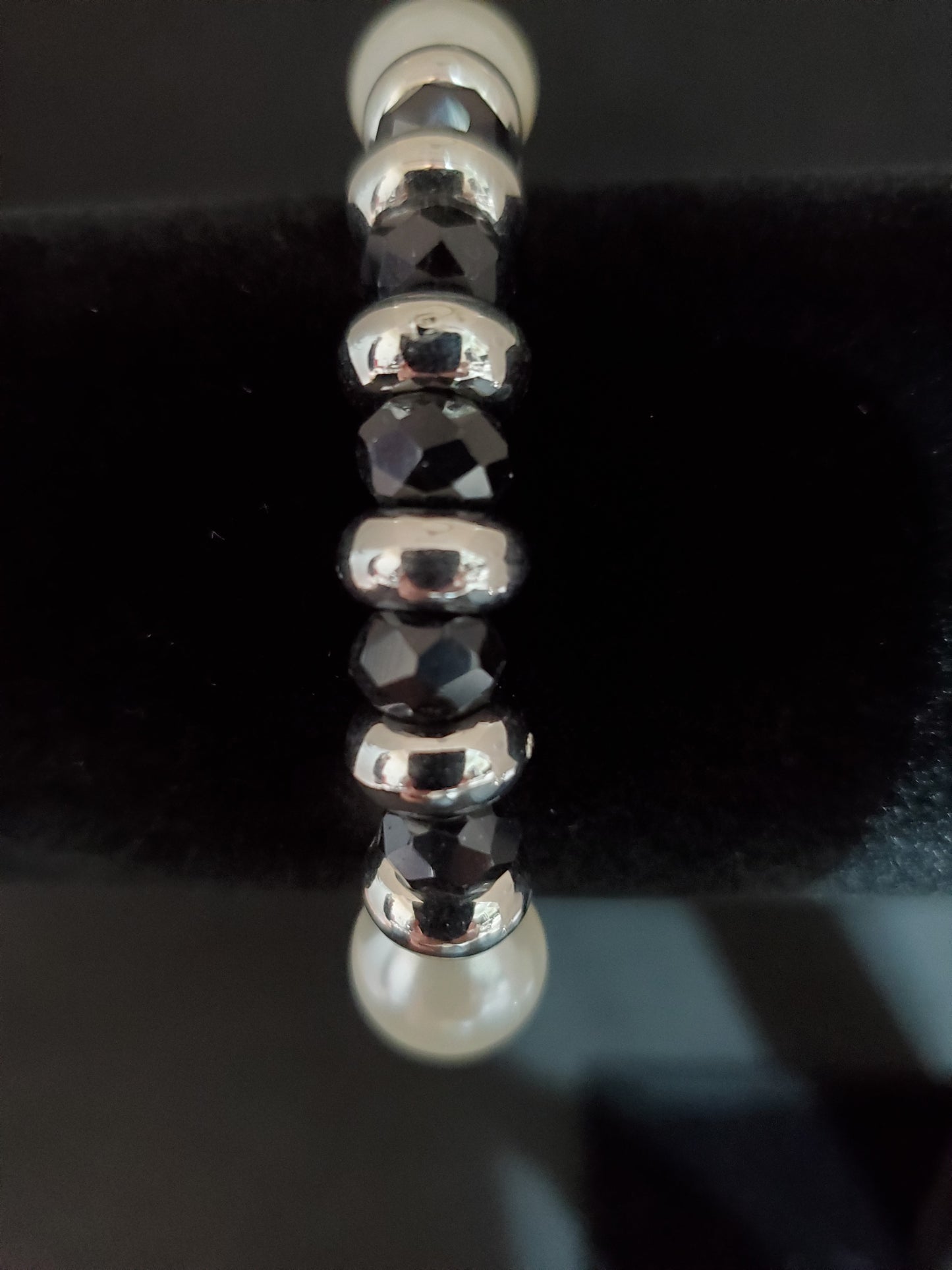Glass Bead Stretch Bracelet