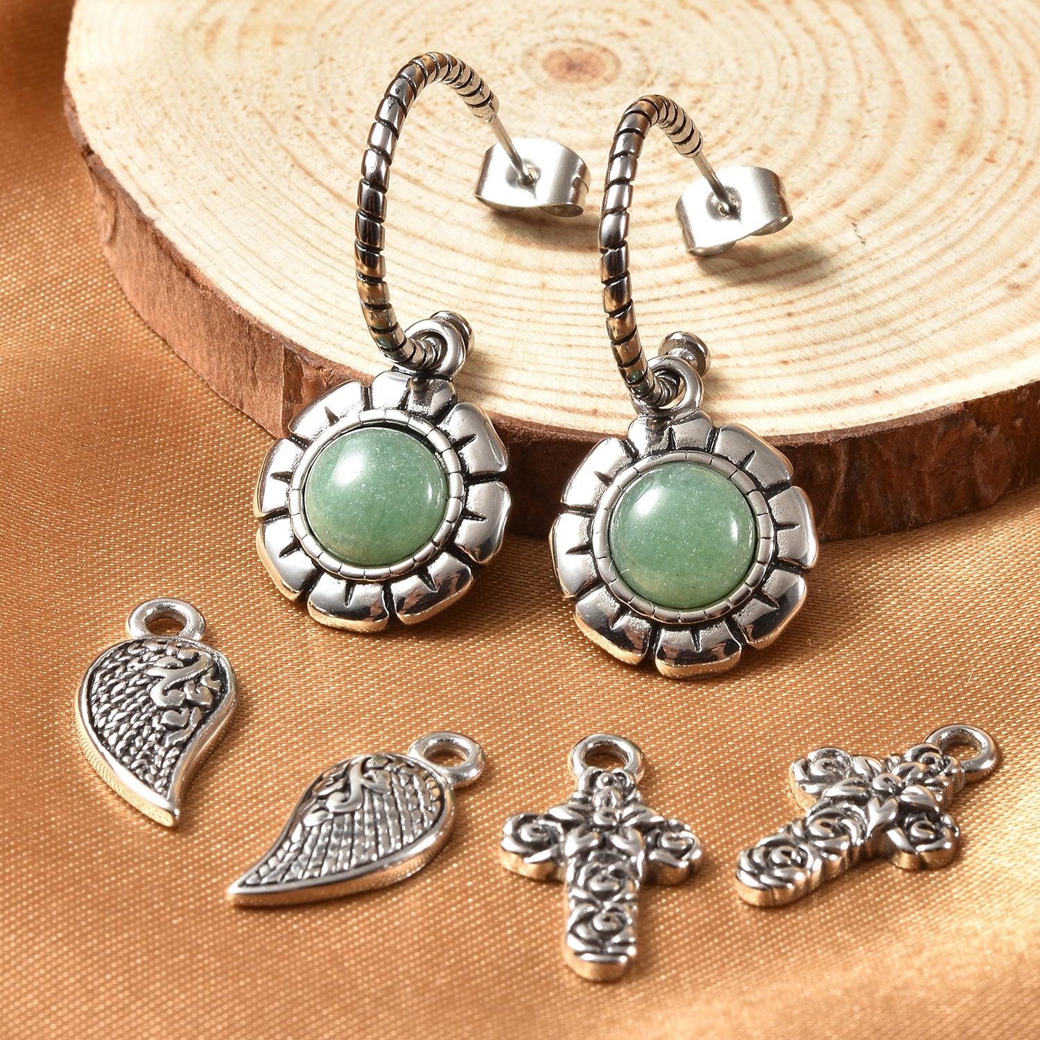 Changeable Green Earrings