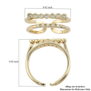 Adjustable Gold Diamond Ring