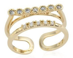Adjustable Gold Diamond Ring